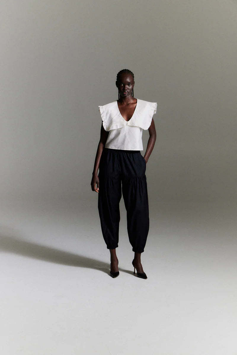 Chelsea Mak Rain Jogger - Pinstripe