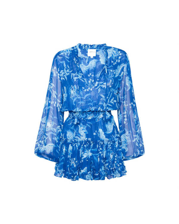 misa los angeles lorena mini floral chiffon dress Misa Los Angeles Lorena Dress