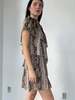 Lanvin Silk Snake Print Tiered Dress - Thumbnail 5