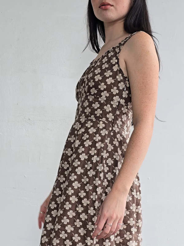 Max Mara Weekend Lucky Clover Linen Dress | Garmentory Max Mara Weekend Lucky Clover Linen Dress | Garmentory