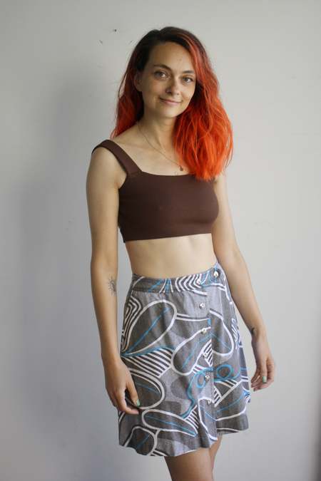 [ NERDY ]★韓国人気★COLOR BLOCK SKIRT SET NERDY ]☆韓国人気☆COLOR BLOCK SKIRT SET