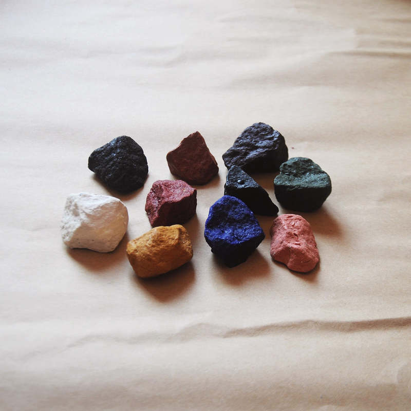 Smilogy Natural Beeswax Textured Ocean Rock Crayons Set of 8 Crayons