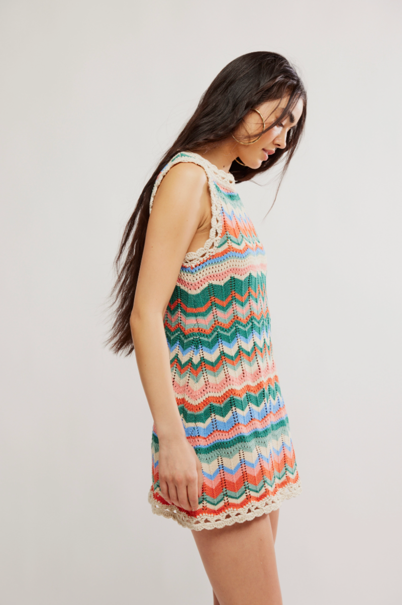 Free People Sandy Mae Mini Dress - Original Combo
