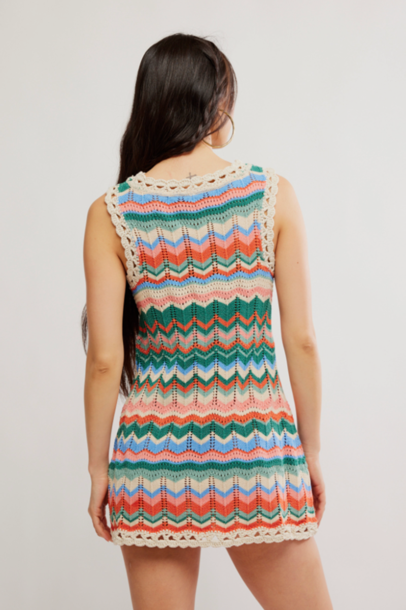 Free People Sandy Mae Mini Dress - Original Combo