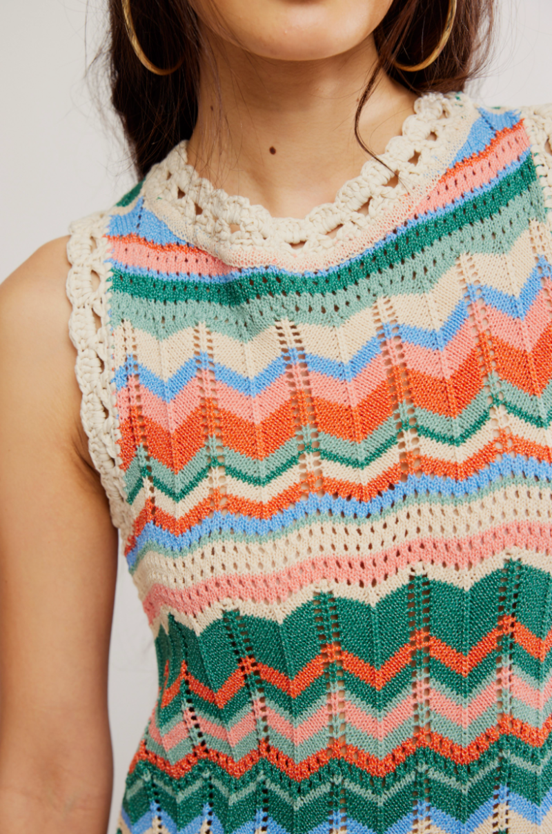 Free People Sandy Mae Mini Dress - Original Combo