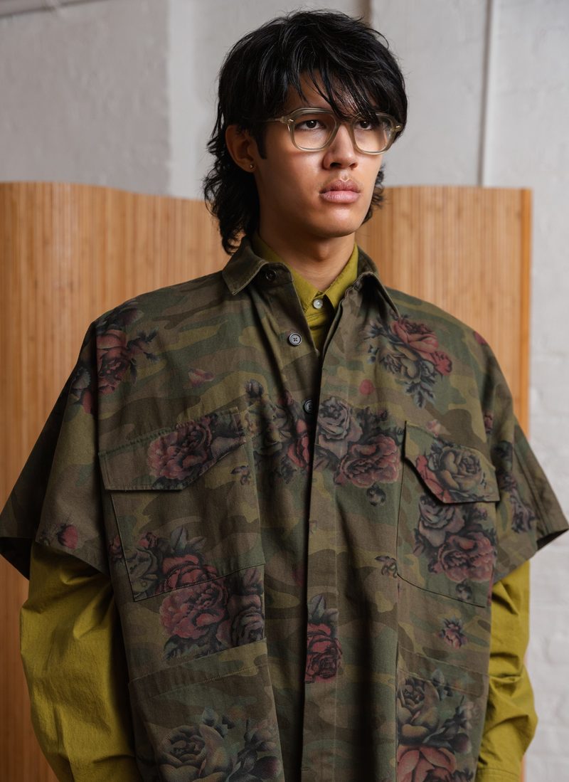 【GREI.】4 POCKET SHIRT PONCHO / BLACK GREI. 4 Pocket Shirt Poncho | Garmentory