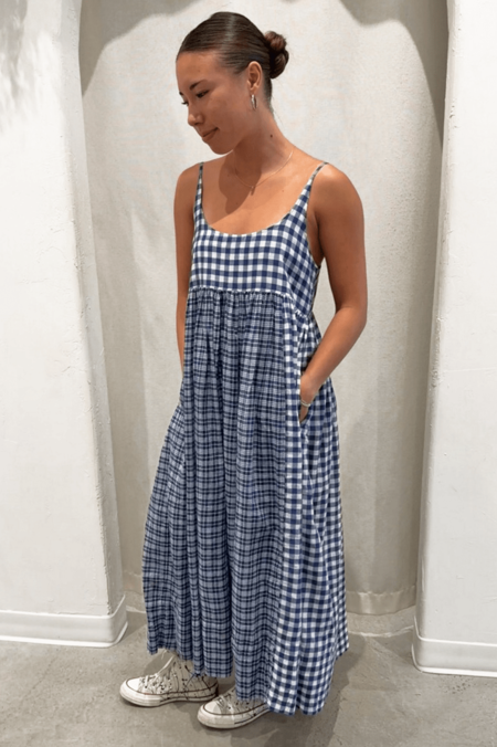 injiri インジリ MULTI CHECK DRESS（INJIRI）