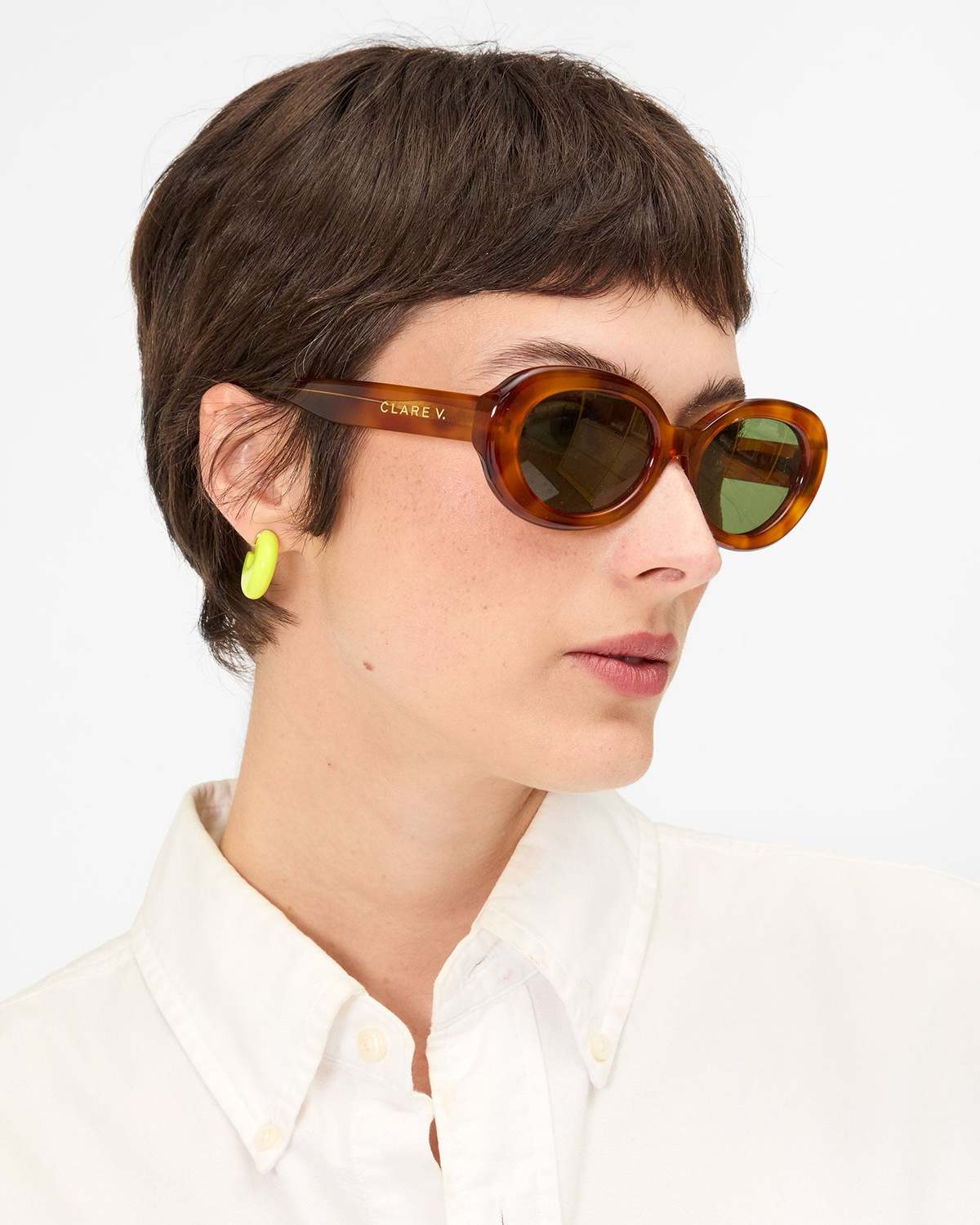 Clare V. Julia Sunglasses - Havana Tortoise | Garmentory