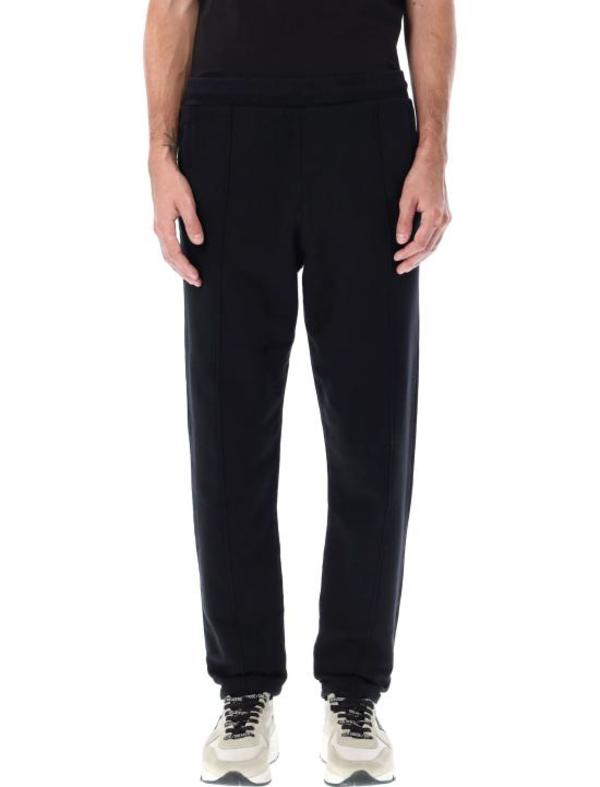 Golden Goose｜TRAINING PANTS (GWP00877 P000521 81347) Women's black joggers with white stars on the sides