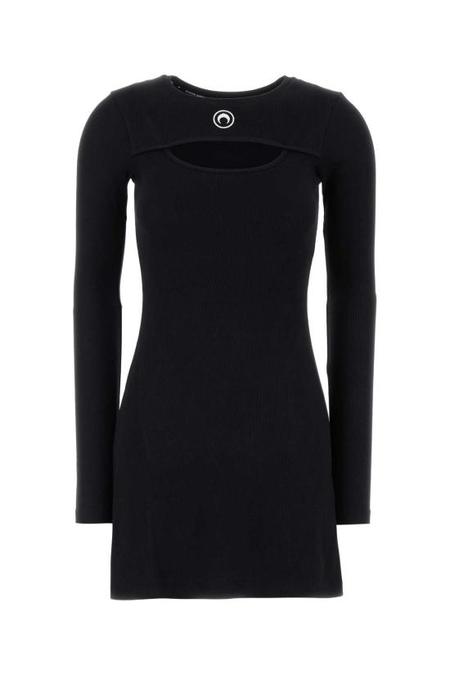 ワンピース MARINE SERRE Women Mid Skirts WDR335ACJER0022 BK99 BLACK MARINE SERRE Mid Skirt - Black | Garmentory