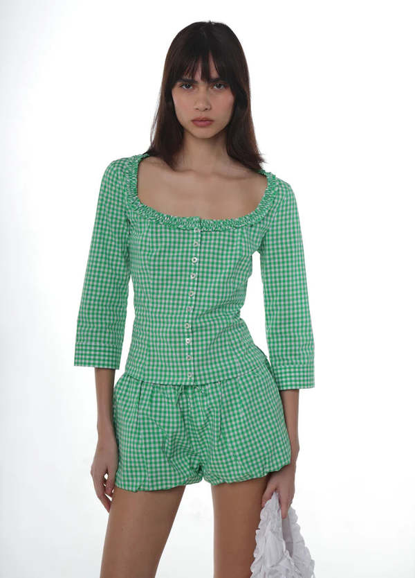 Sandy Liang Simona Top - Green