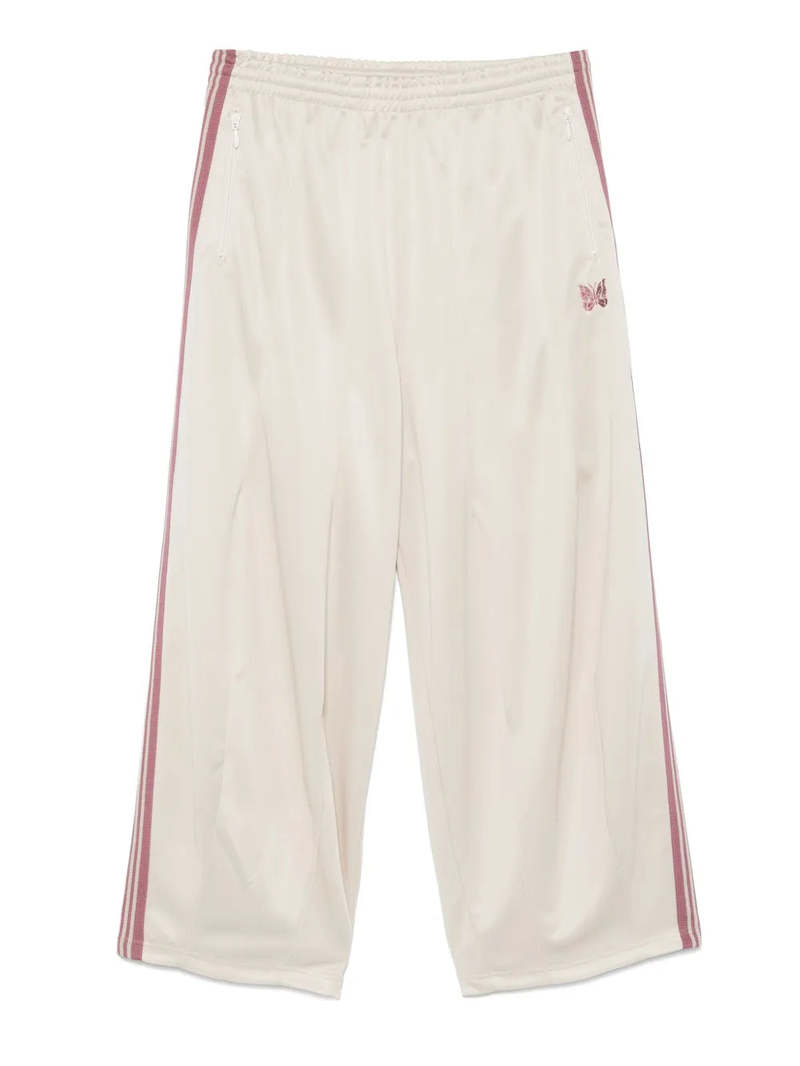 パンツ needles track pant - smooth ivory needles-track-pant-poly-smooth