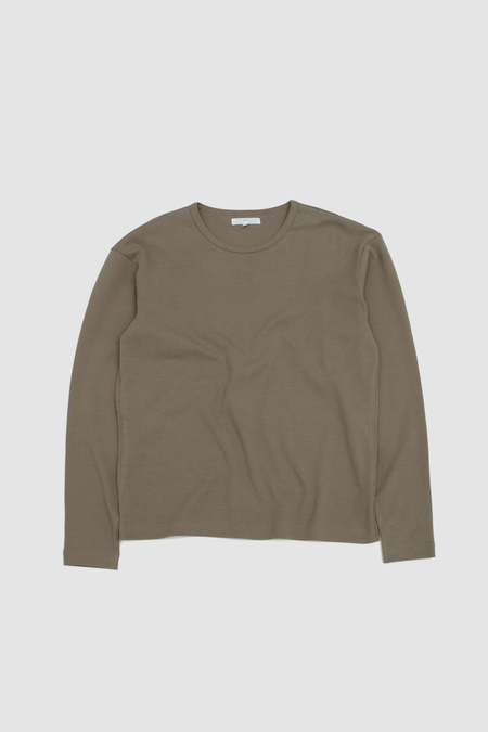LONG SLEEVE MERINO WOOL TEE IN BROWN CLAY | Garmentory
