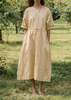 Sula Clothing LTD. Yoke Dress - Biscotti - Thumbnail 1