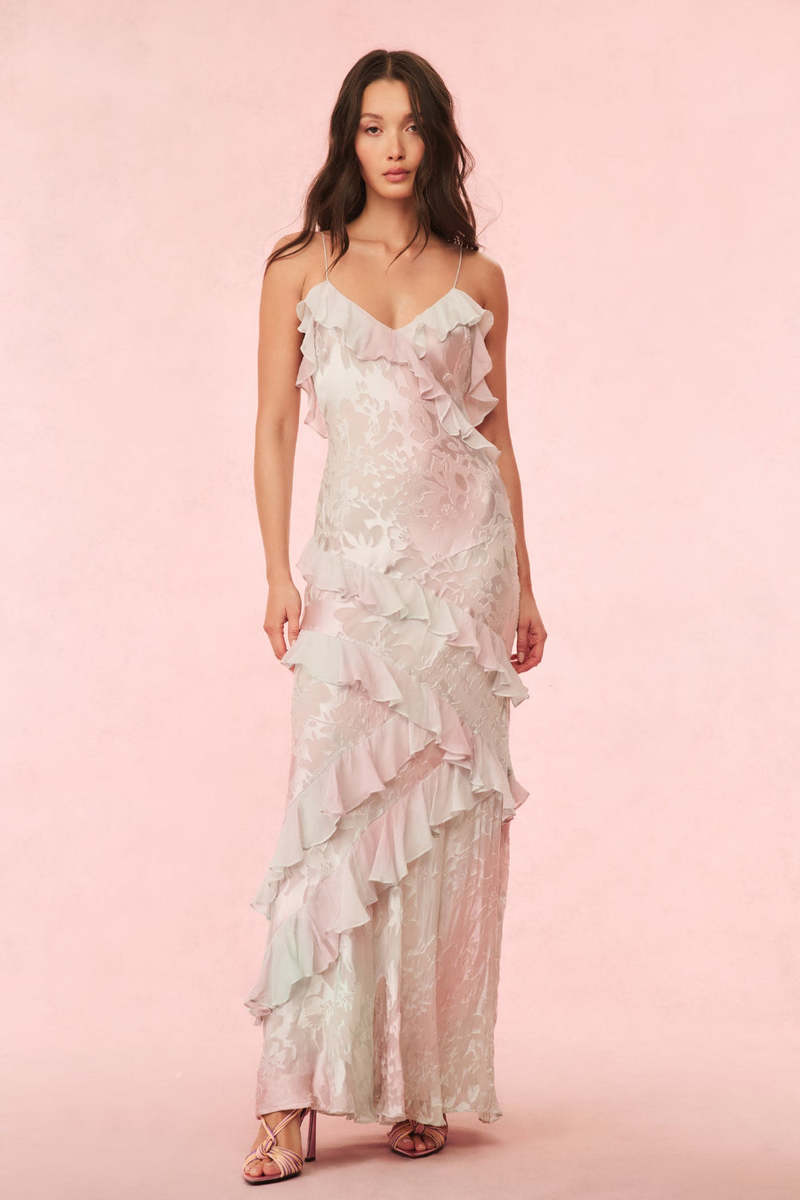 LoveShackFancy Rialto Dress - Lilac Spring | Garmentory