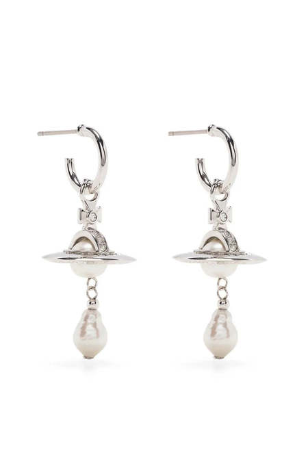 ★Vivienne Westwood★ [Vivienne Westwood] Asha Earrings 6201 Vivienne Westwood Assita Silver Cubic Zirconia Stud Earrings
