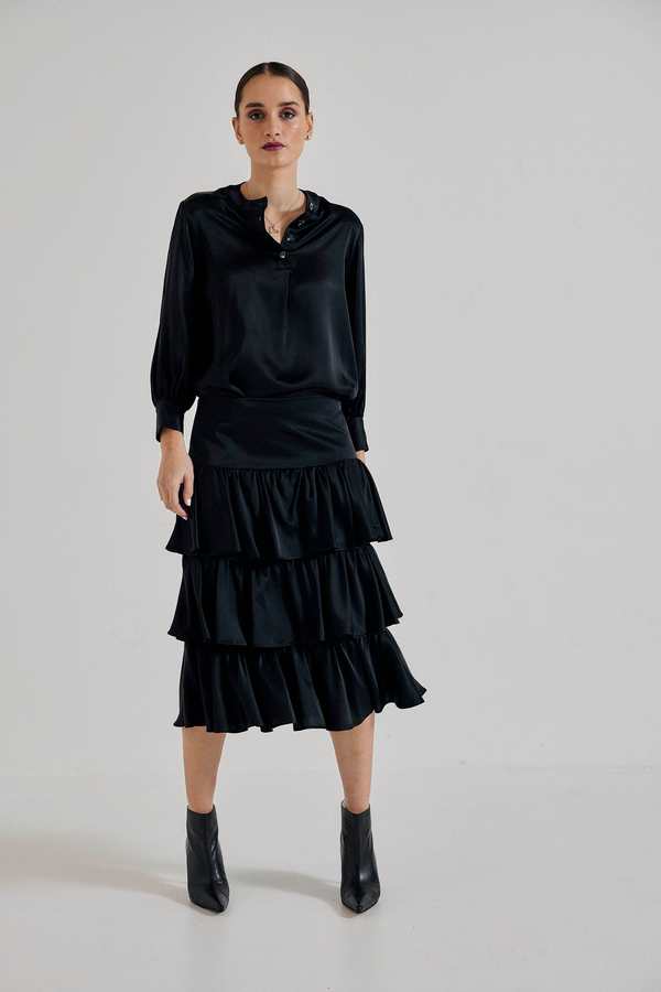 Lindsay Nicholas New York Elena Francesca Tiered Skirt