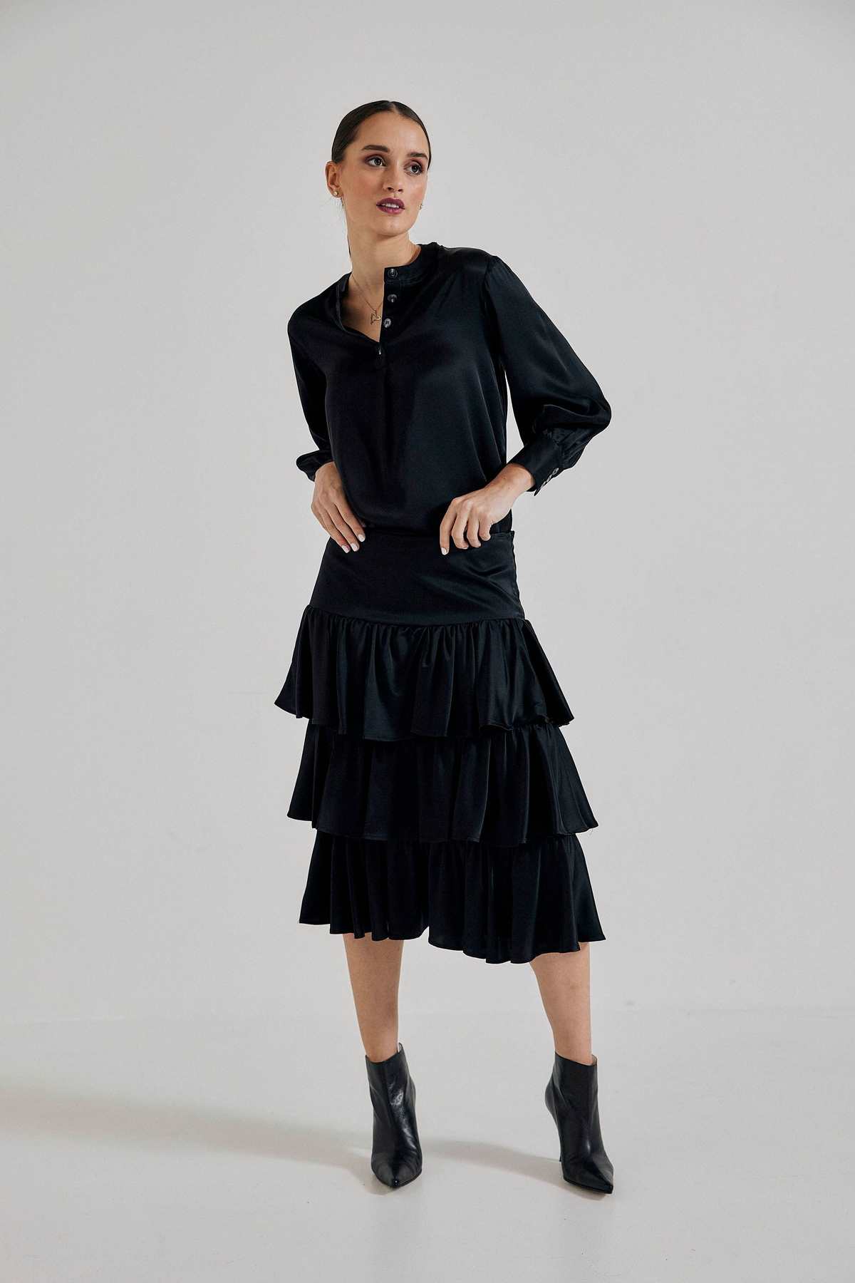 Lindsay Nicholas New York Elena Francesca Tiered Skirt - Image 2 of 4