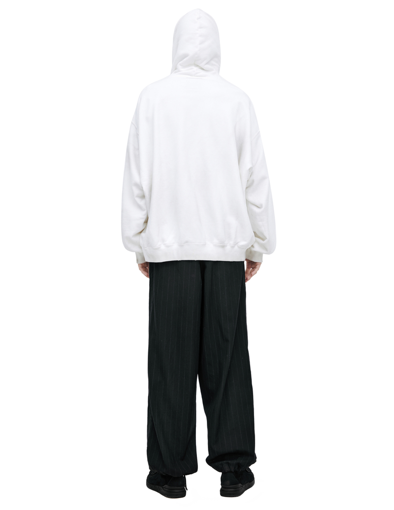 MIHARA YASUHIRO｜HOOD/ZIP-UP (A12HD672 WHITE) Mihara Yasuhiro Zippered Hoodie - White | Garmentory