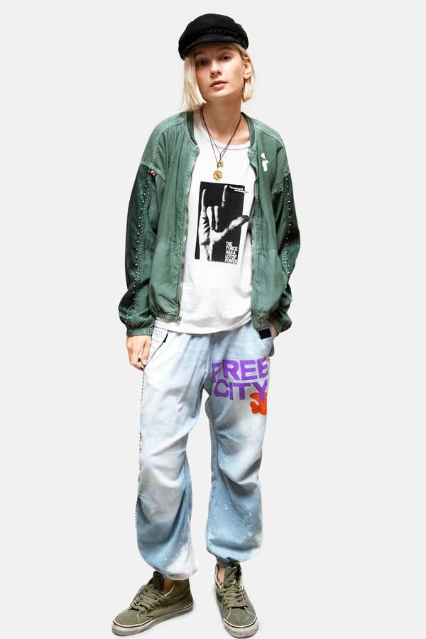 FREECITY Matte/Satin Home/Stud Airjump Shell Jacket | Garmentory