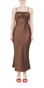 ciao lucia Leo Satin Midi Dress - Thumbnail 1