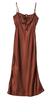 ciao lucia Leo Satin Midi Dress - Thumbnail 6