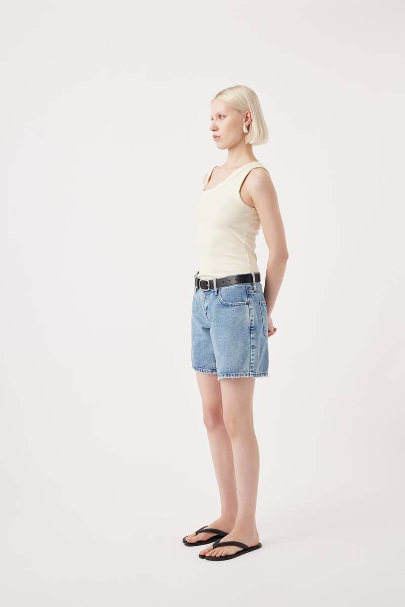 Outland Denim Kira Low Bermuda Short - Heirloom