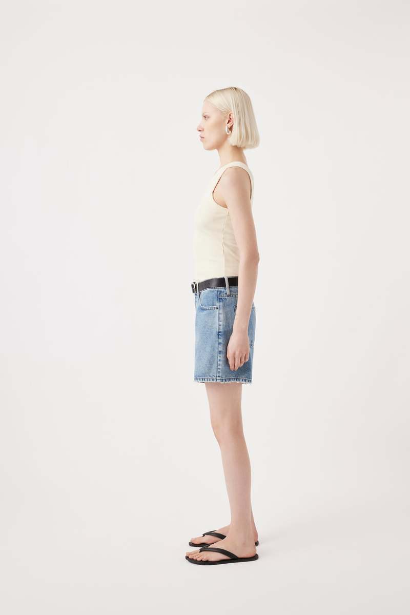 Outland Denim Kira Low Bermuda Short - Heirloom