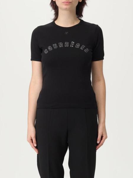 Tシャツ・カットソー COURREGES Women Tunic Tops 424JTS159JS0175 9999 BLACK Black COURREGES Tunic Top - Black | Garmentory
