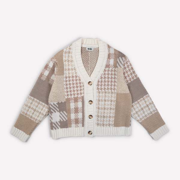 GiGi Knitwear Patchwork Cardigan Mini GiGi Knitwear Patchwork Cardigan Mini