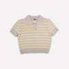 Gigi Knitwear Stripe Polo Top - Thumbnail 2