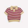 Gigi Knitwear Stripe Polo Top - Thumbnail 2