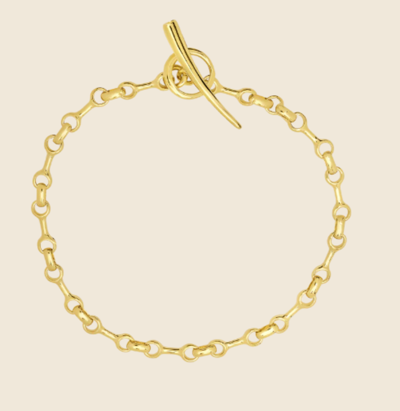 Gabriela Artigas 10mm Double Beam Bracelet - Gold Vermeil