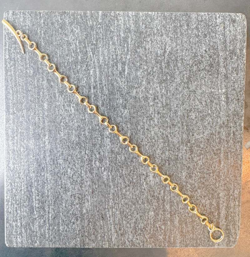 Gabriela Artigas 15mm Double Beam Chain Bracelet with Tusk Clasp - Gold Vermeil