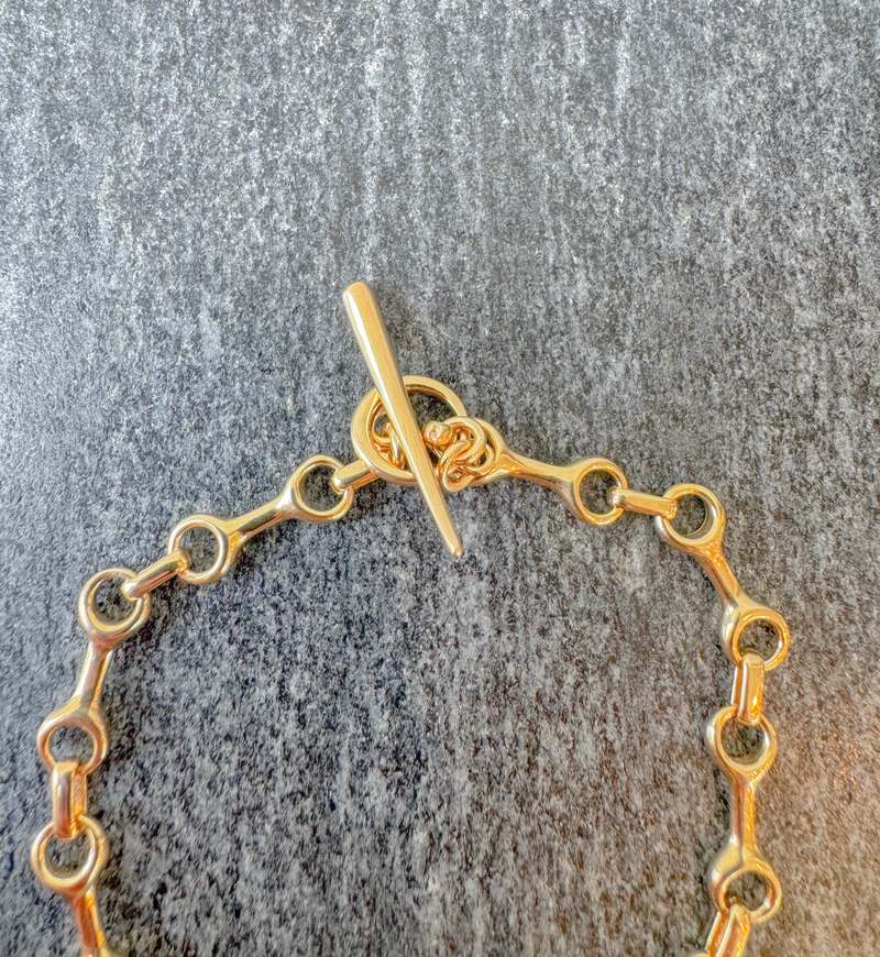 Gabriela Artigas 15mm Double Beam Chain Bracelet with Tusk Clasp - Gold Vermeil