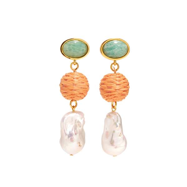 Lizzie Fortunato Mandarina Drop Earrings - Multi Lizzie Fortunato Mandarina Drop Earrings - Multi