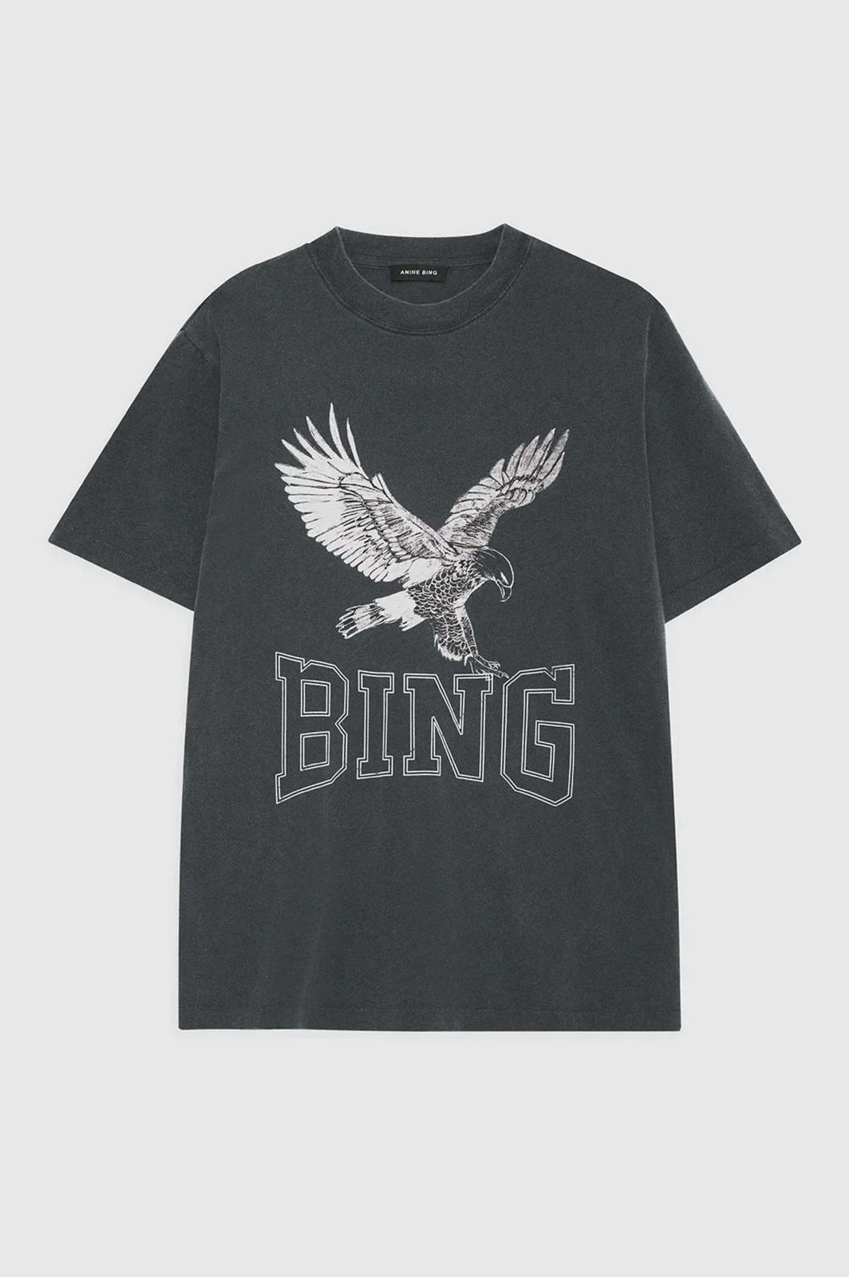 トップス Authentic Anine Bing Eagle tee Anine Bing Black Lili Eagle Cotton Tee | Jules B