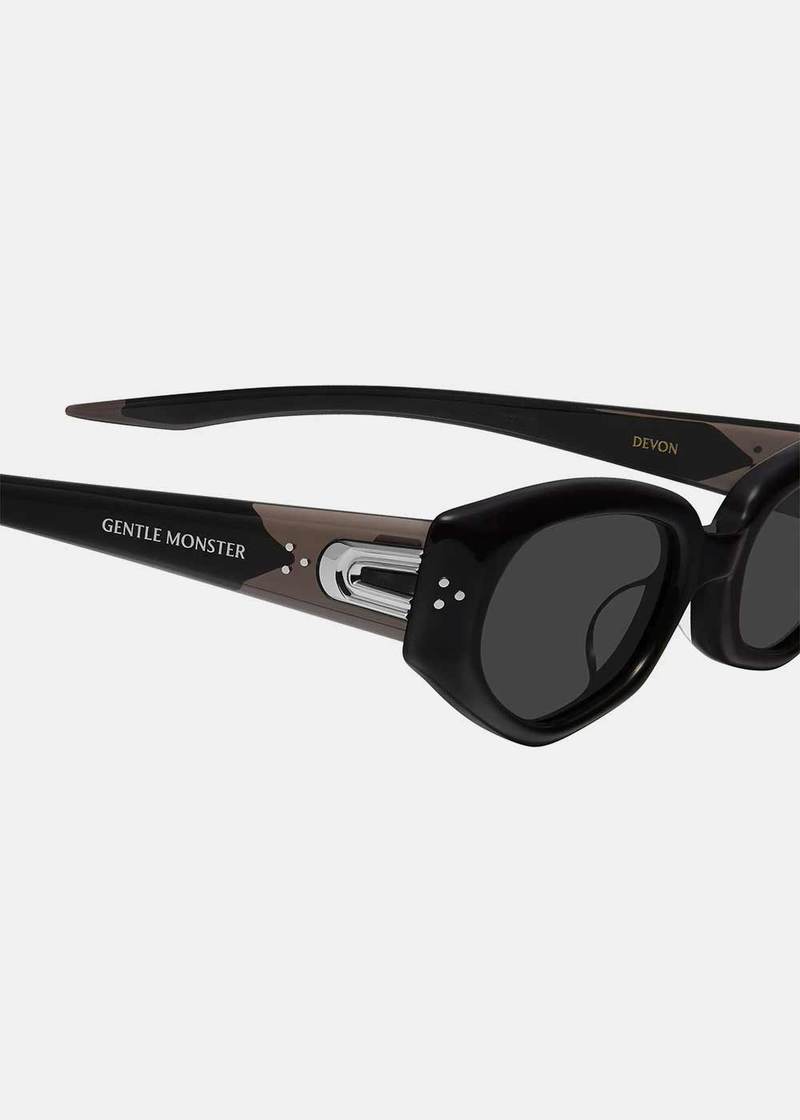 Gentle Monster Devon-01 Sunglasses - Black | Garmentory
