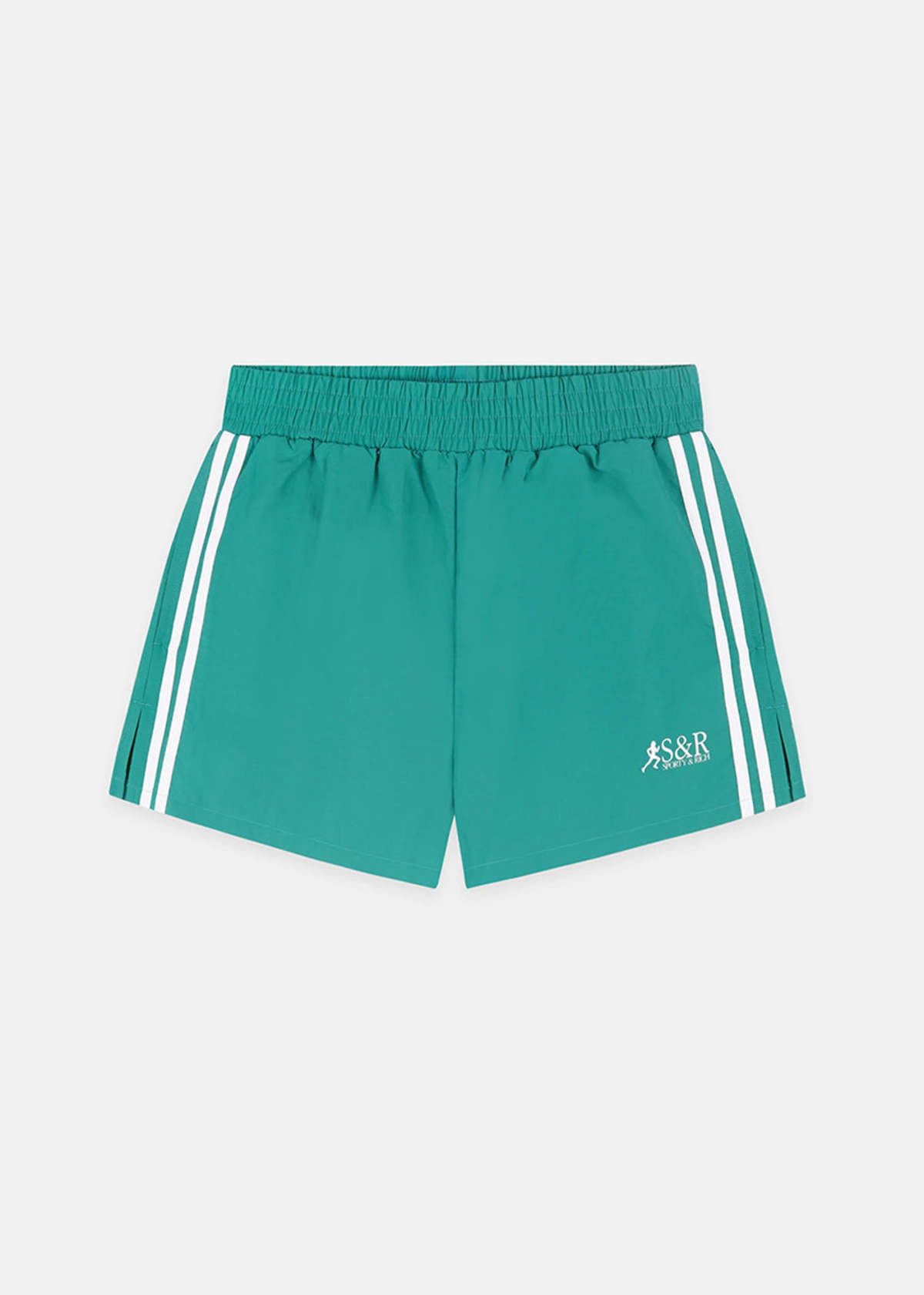 SPORTY & RICH Spring Green SR Runner Track Short - Spring