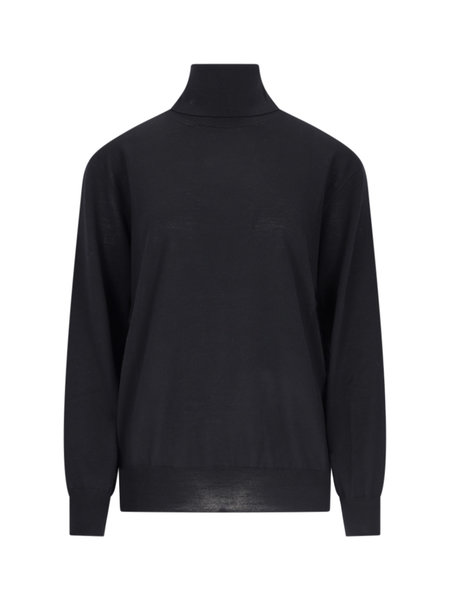 Jil Sander Zippered Turtleneck - Black | Garmentory