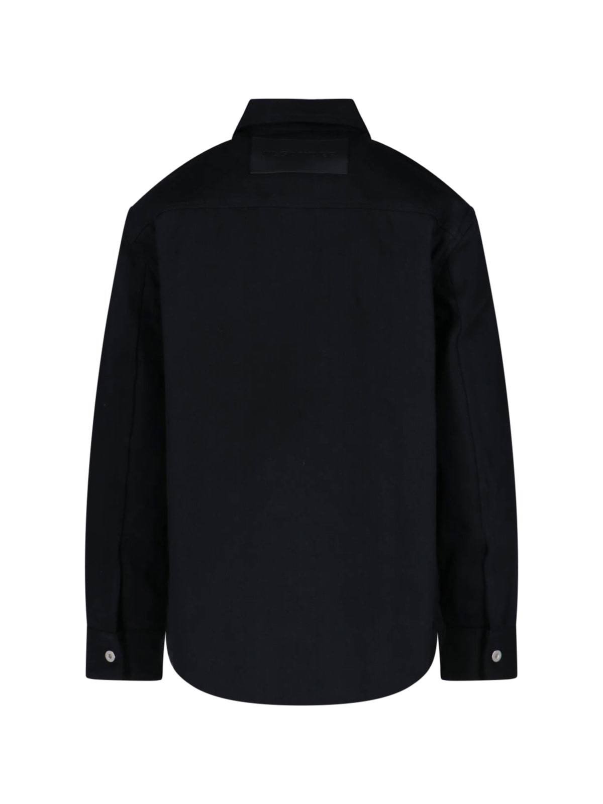 Jil Sander Denim Shirt Jacket - Black | Garmentory