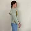 Vintage 60s Hand Knit Mohair Italian Argyle Cardigan Sweater - Thumbnail 3