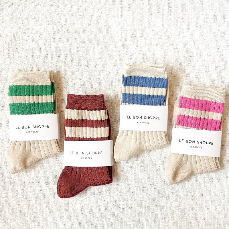 Le Bon Shoppe Her Varsity Socks Le Bon Shoppe Her Varsity Socks