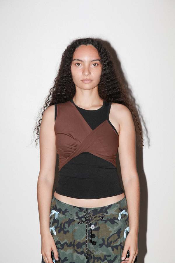 KkCo Twist Sport Tank - Onyx & Mud