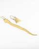 Dani Guirra Snake and Triangle Golden Earrings - Thumbnail 3