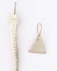 Dani Guirra Snake and Triangle Silver Earrings - Thumbnail 3