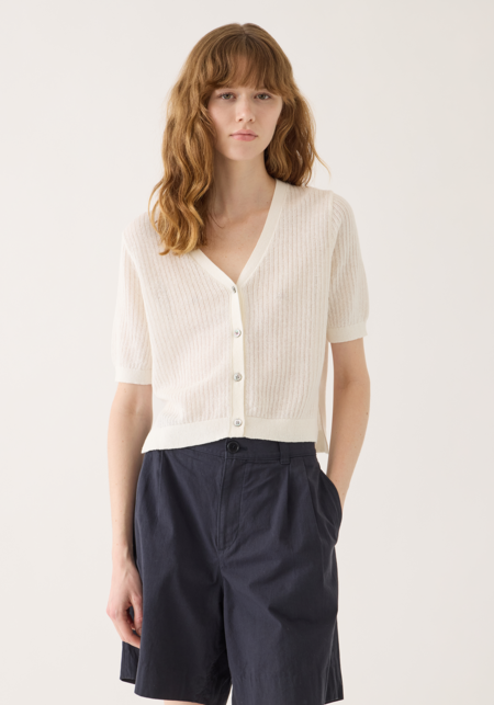トップス DEMYLEE for Ron Herman Linen Cardigan DEMYLEE for Ron Herman Men Linen Knit Series 3.4(Sat) New