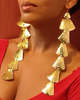 Dani Guirra Golden Maxi Dancing Earrings - Thumbnail 6