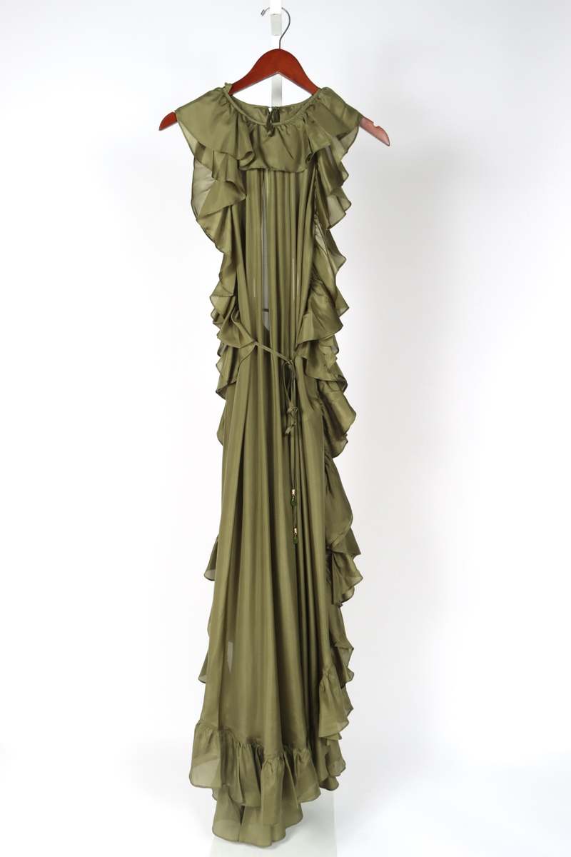 Zimmermann Cascadian Ruffle Midi Dress | Garmentory