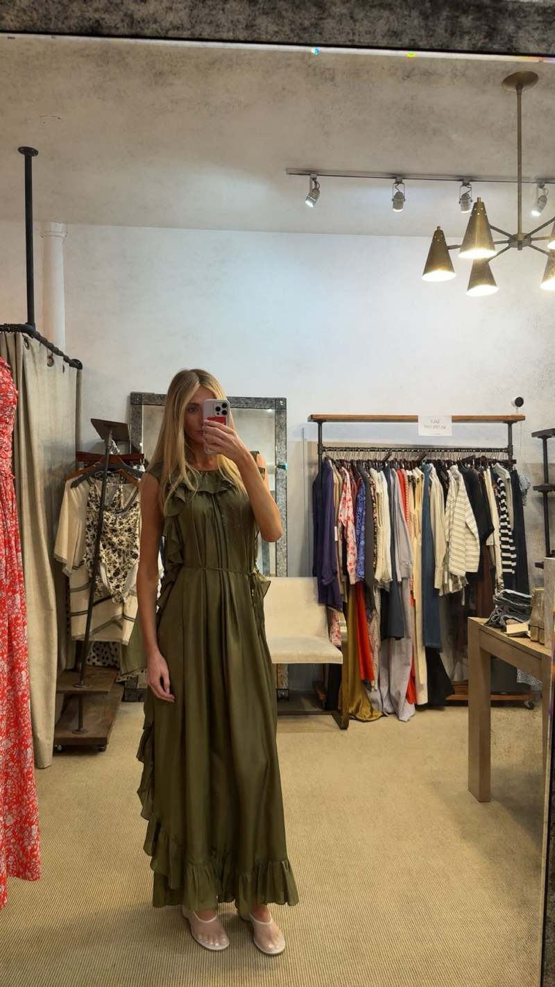 Zimmermann Cascadian Ruffle Midi Dress | Garmentory